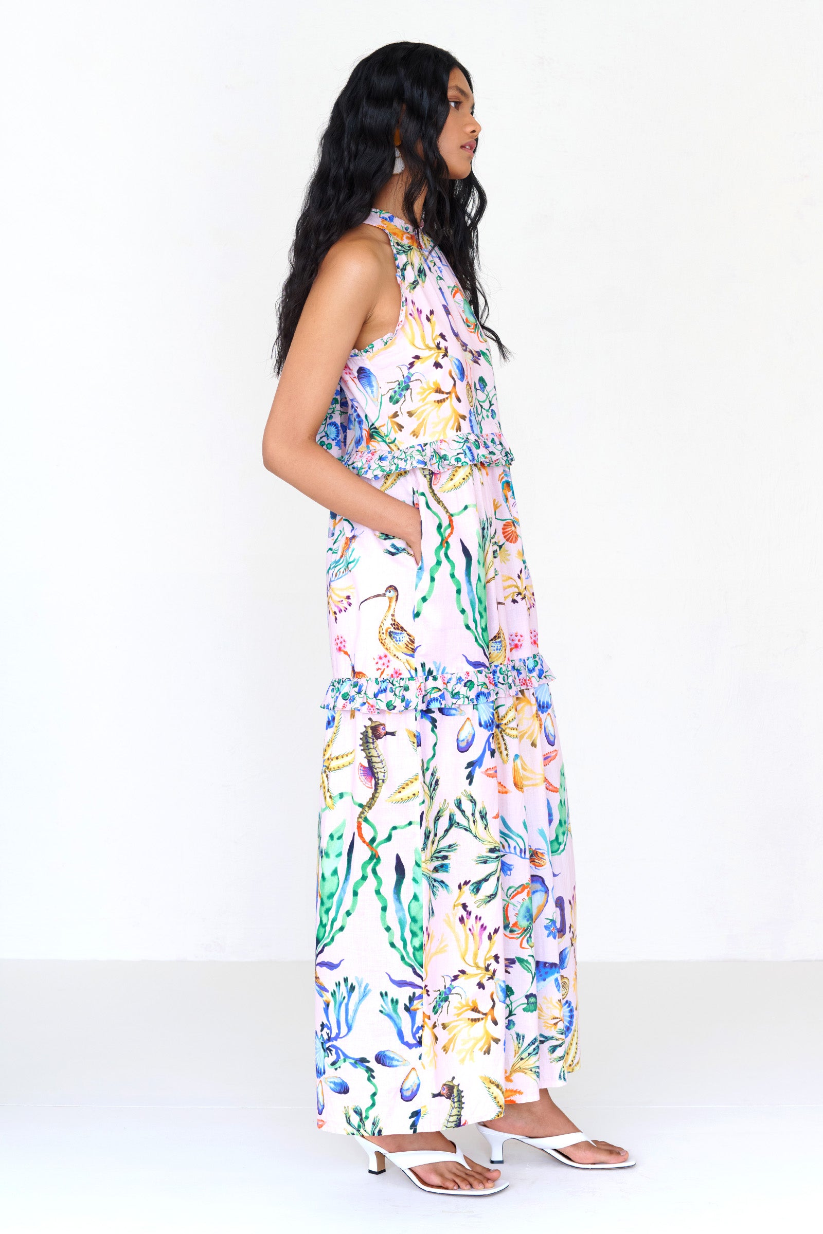 Amelia Dress Tidepool Conch