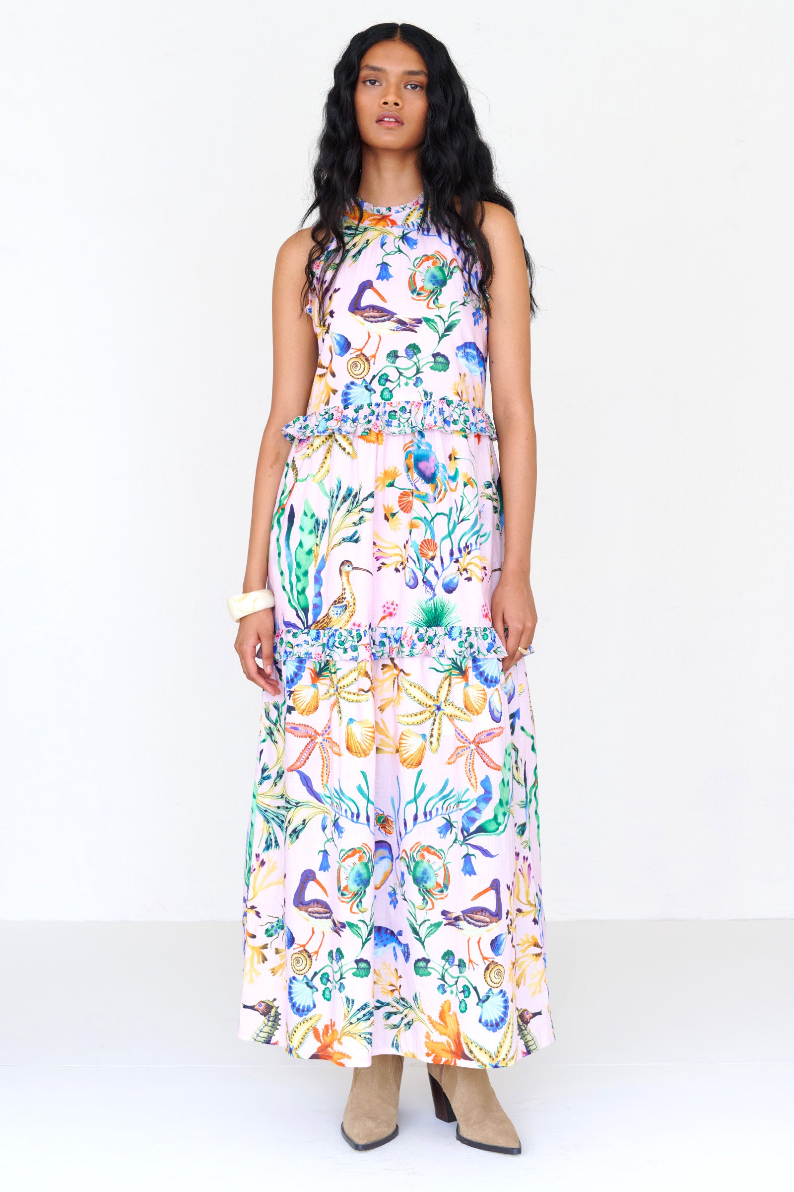 Amelia Dress Tidepool Conch