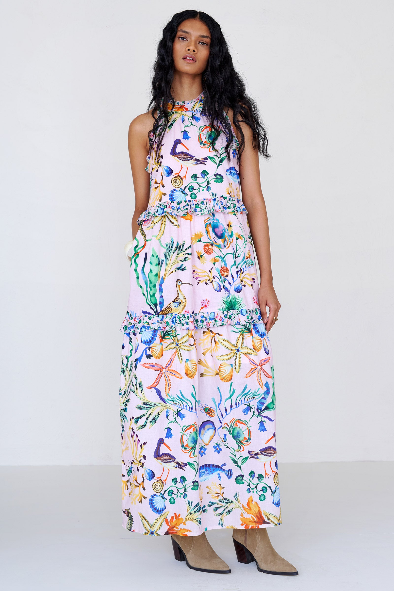 Amelia Dress Tidepool Conch