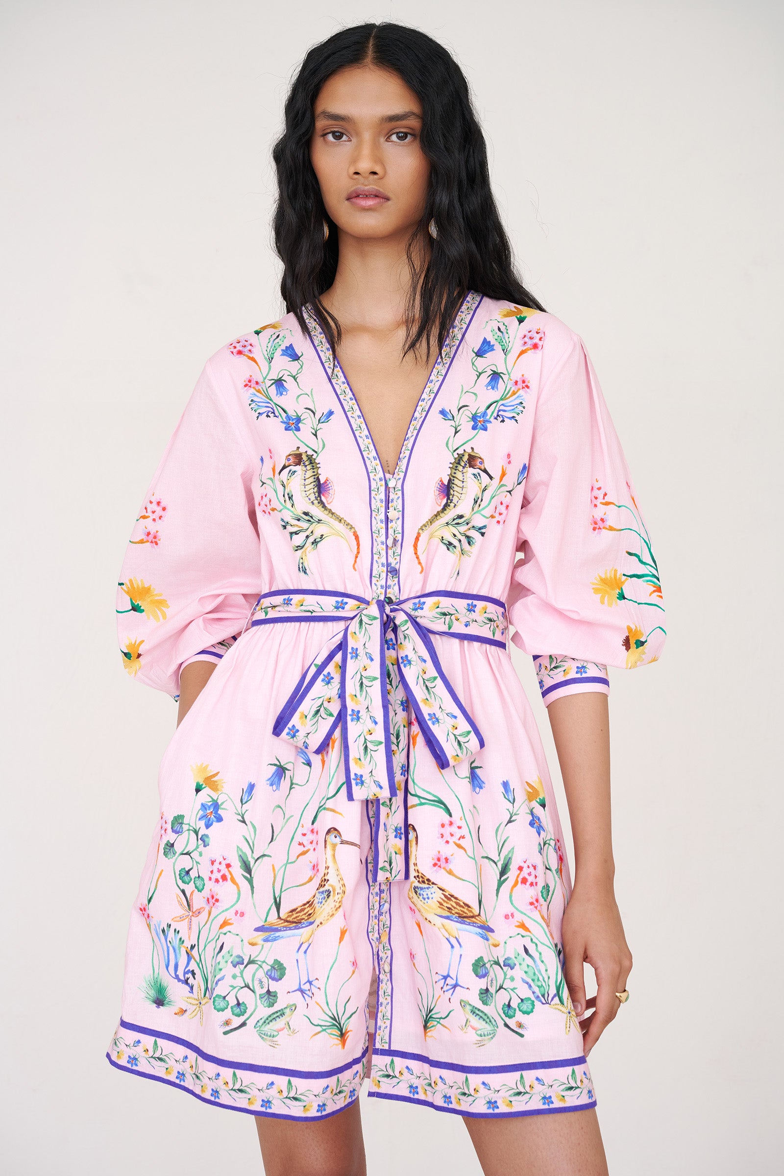 Anne Mini Dress Tidepool Conch