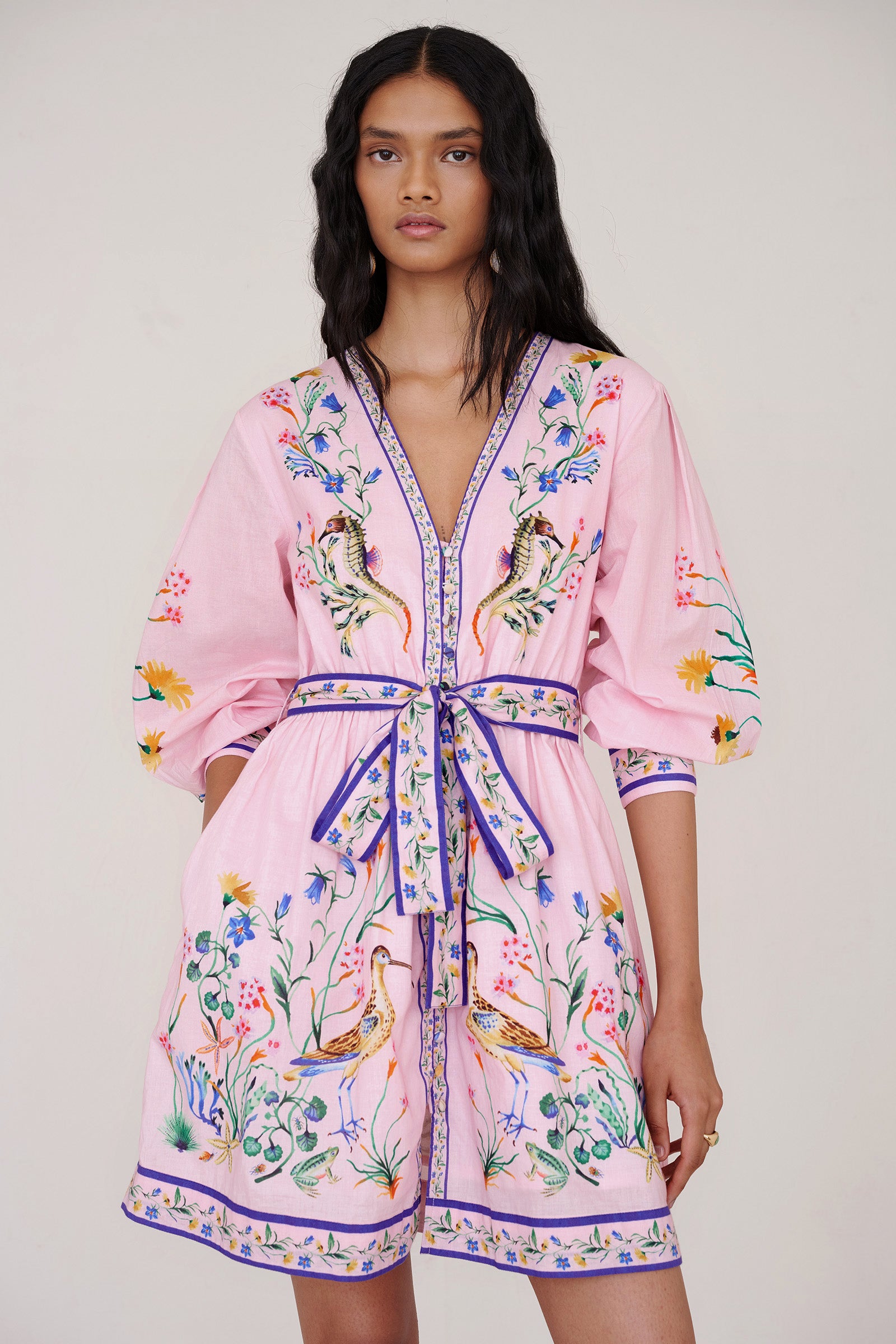 Anne Mini Dress Tidepool Conch