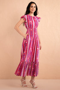 Aurelia Dress Syros Stripe Amethyst Aurelia Dress Syros Stripe Amethyst