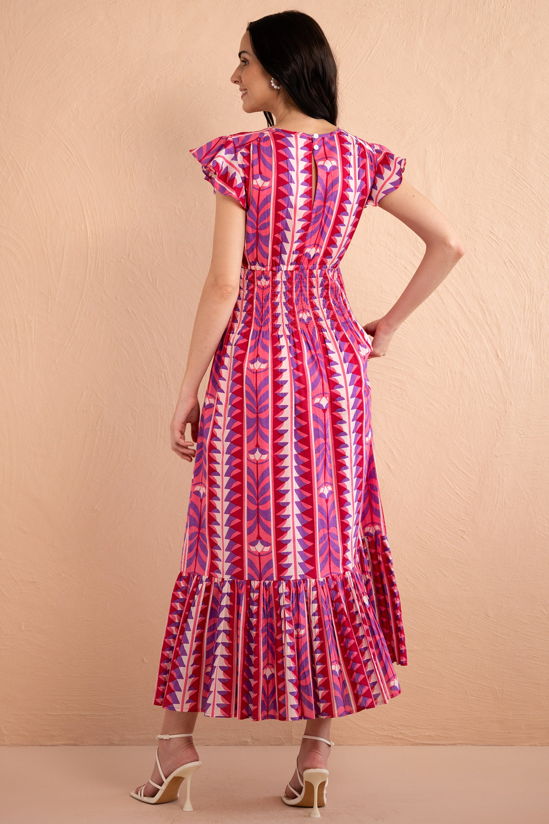 Aurelia Dress Syros Stripe Amethyst Aurelia Dress Syros Stripe Amethyst
