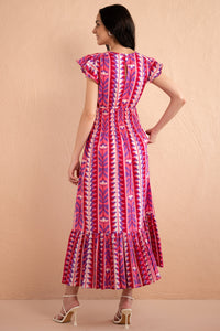 Aurelia Dress Syros Stripe Amethyst Aurelia Dress Syros Stripe Amethyst
