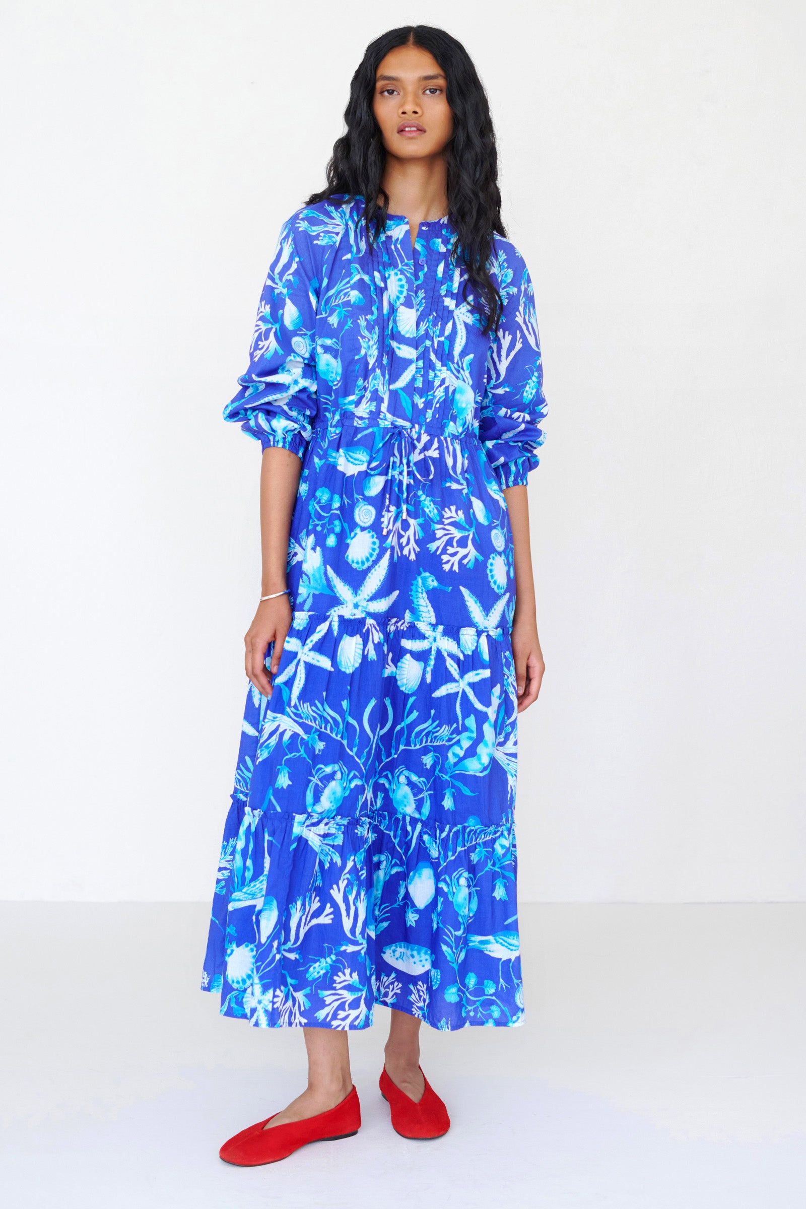 Bazaar Dress Tidepool Cyan