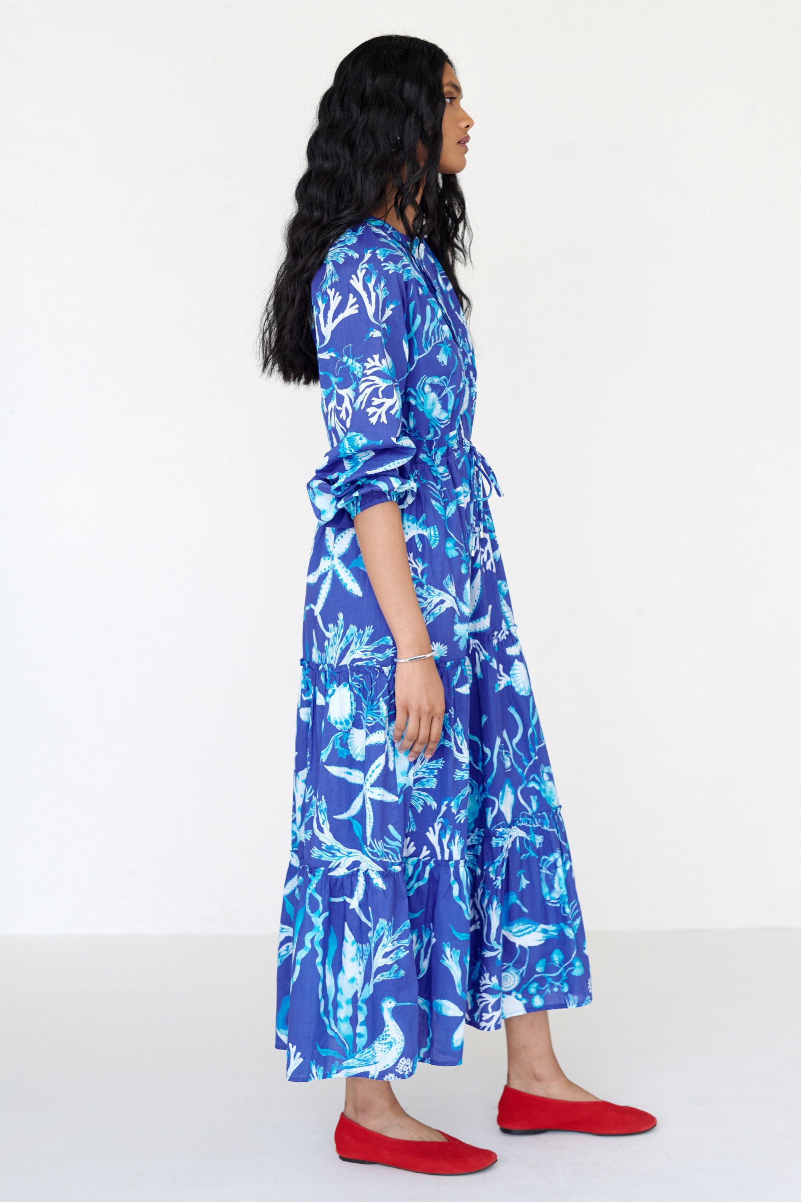 Bazaar Dress Tidepool Cyan