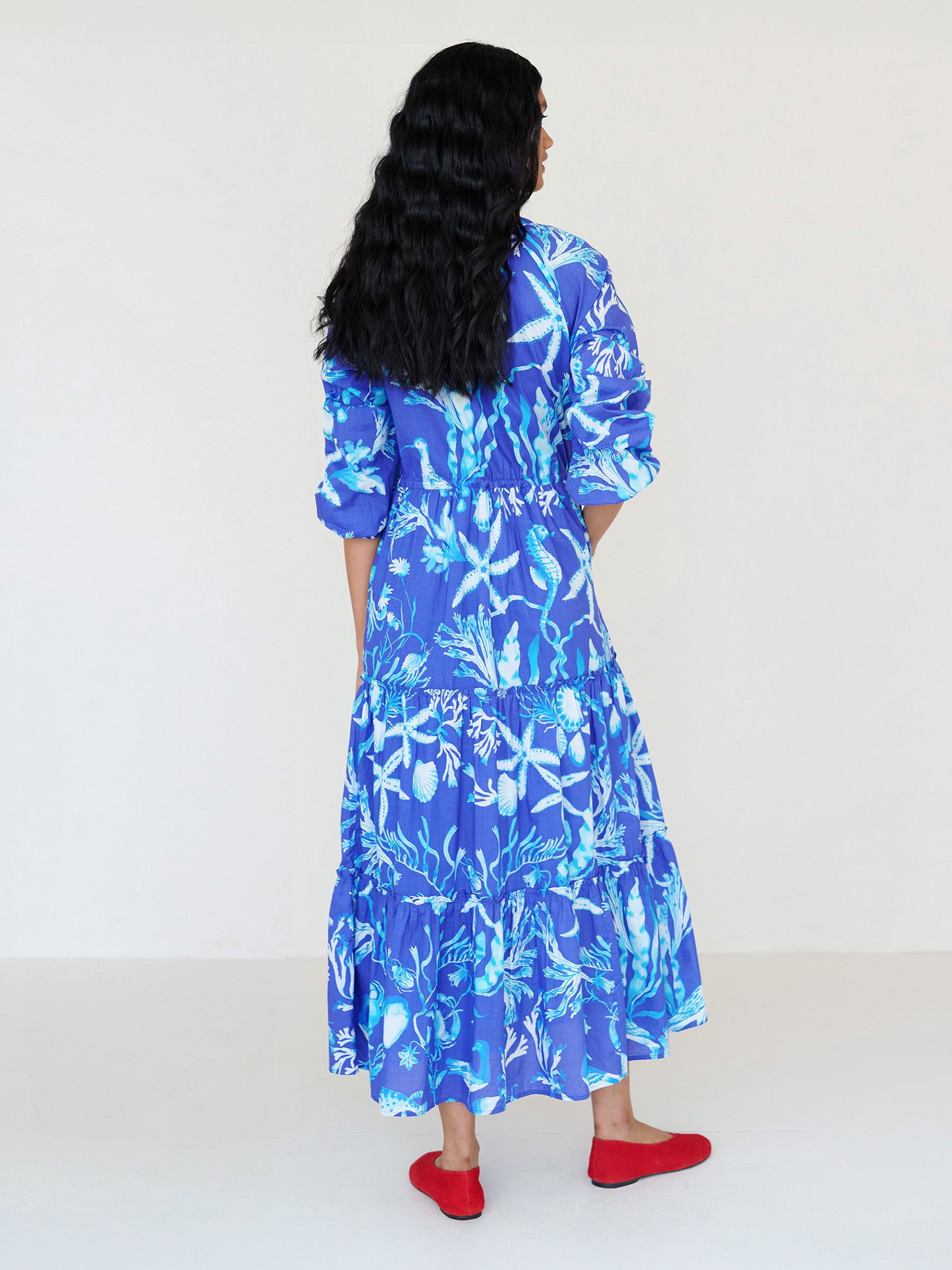 Bazaar Dress Tidepool Cyan