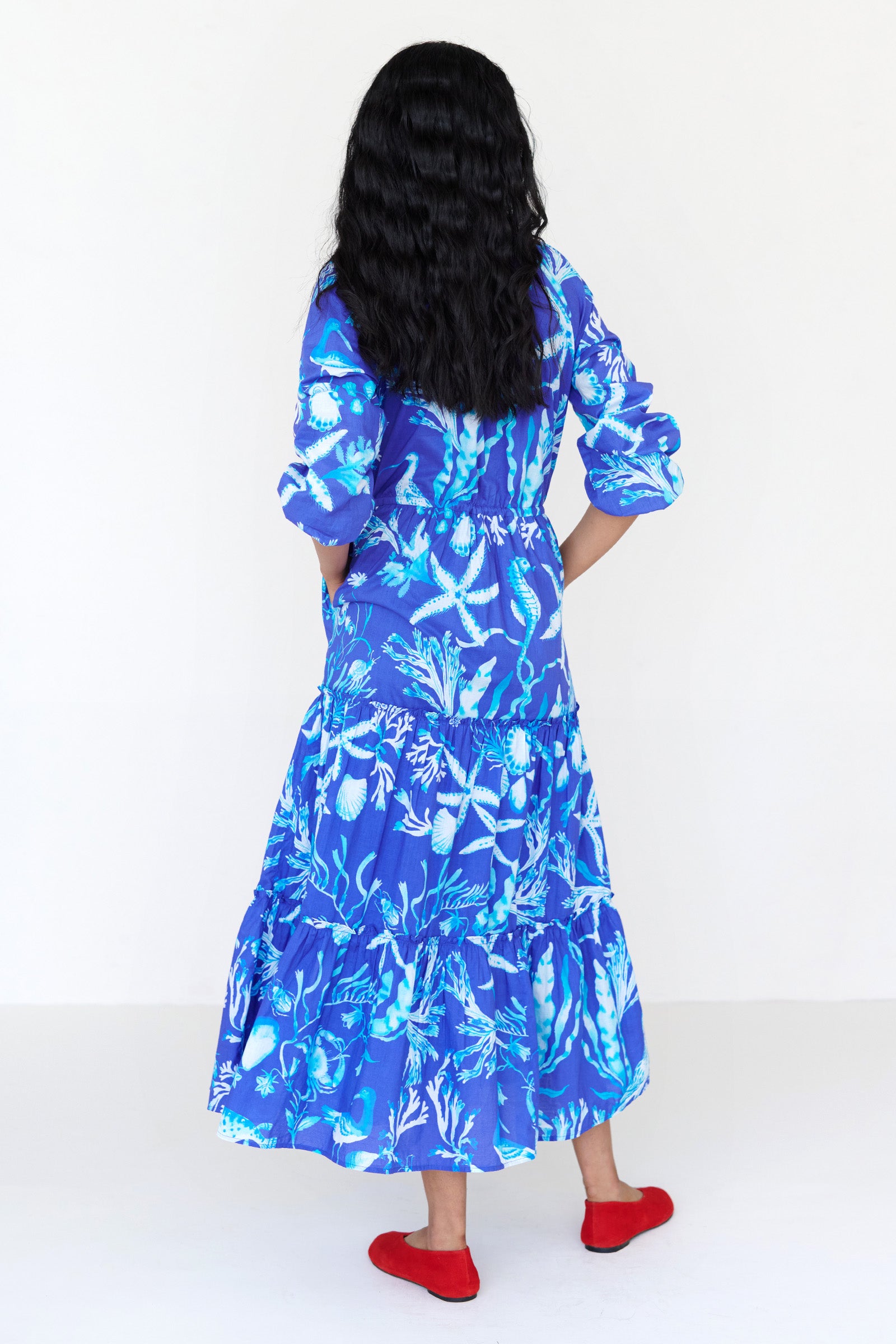 Bazaar Dress Tidepool Cyan