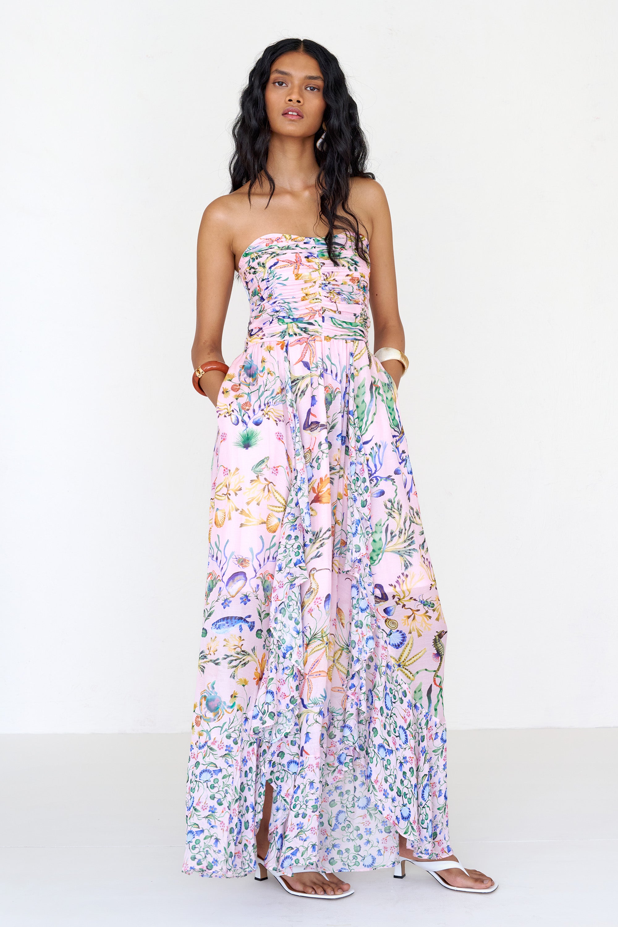 Bella Dress Tidepool Conch - Full-Length Mermaid Dress