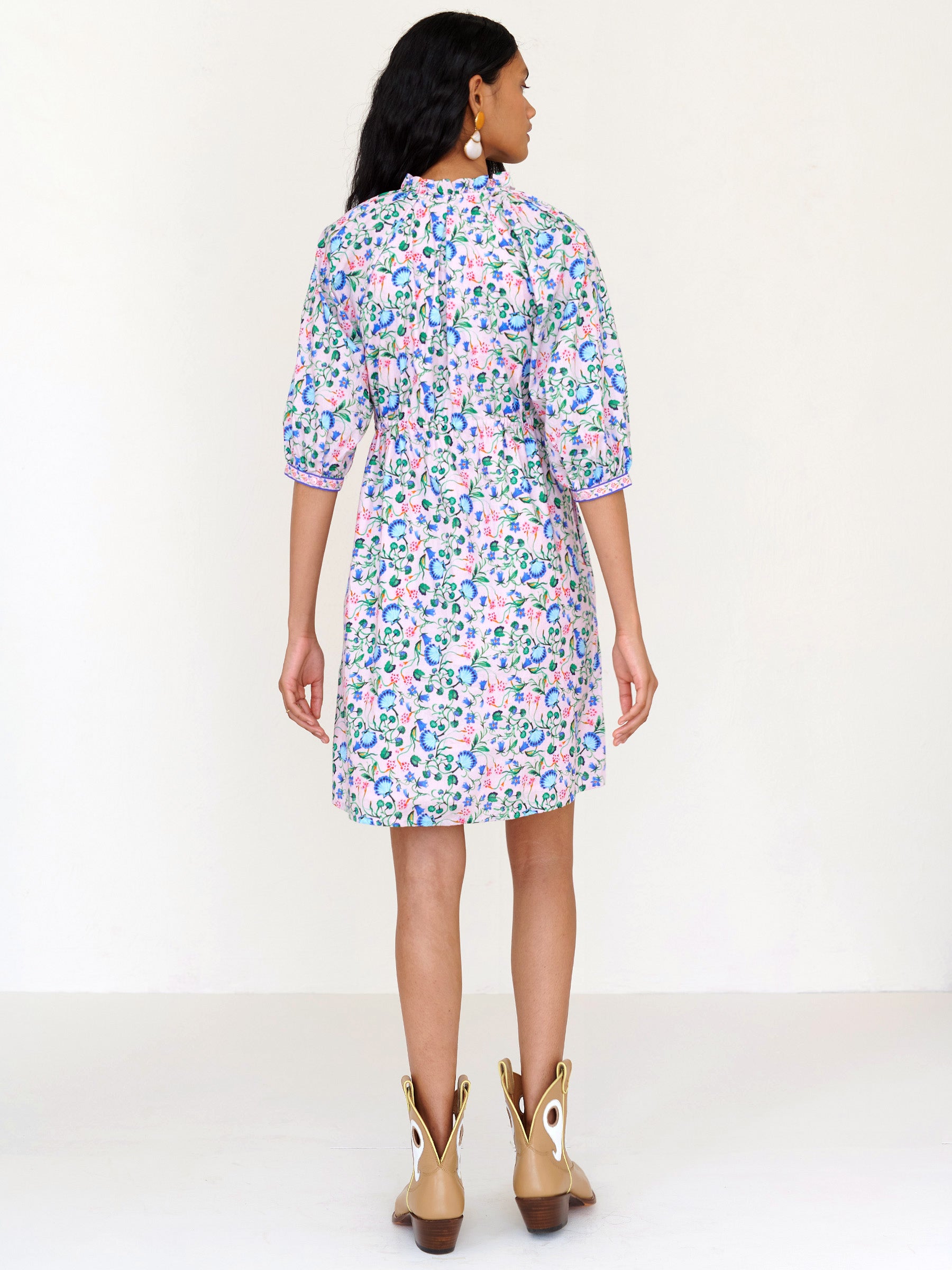 Benita Dress Clam Garland Conch