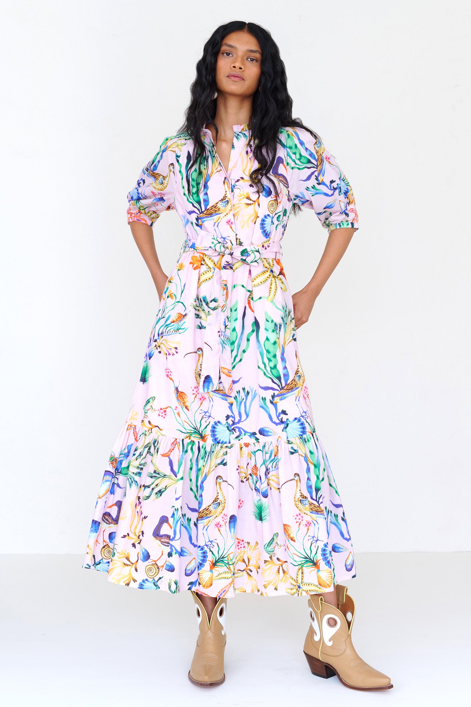 Betty Dress Tidepool Conch