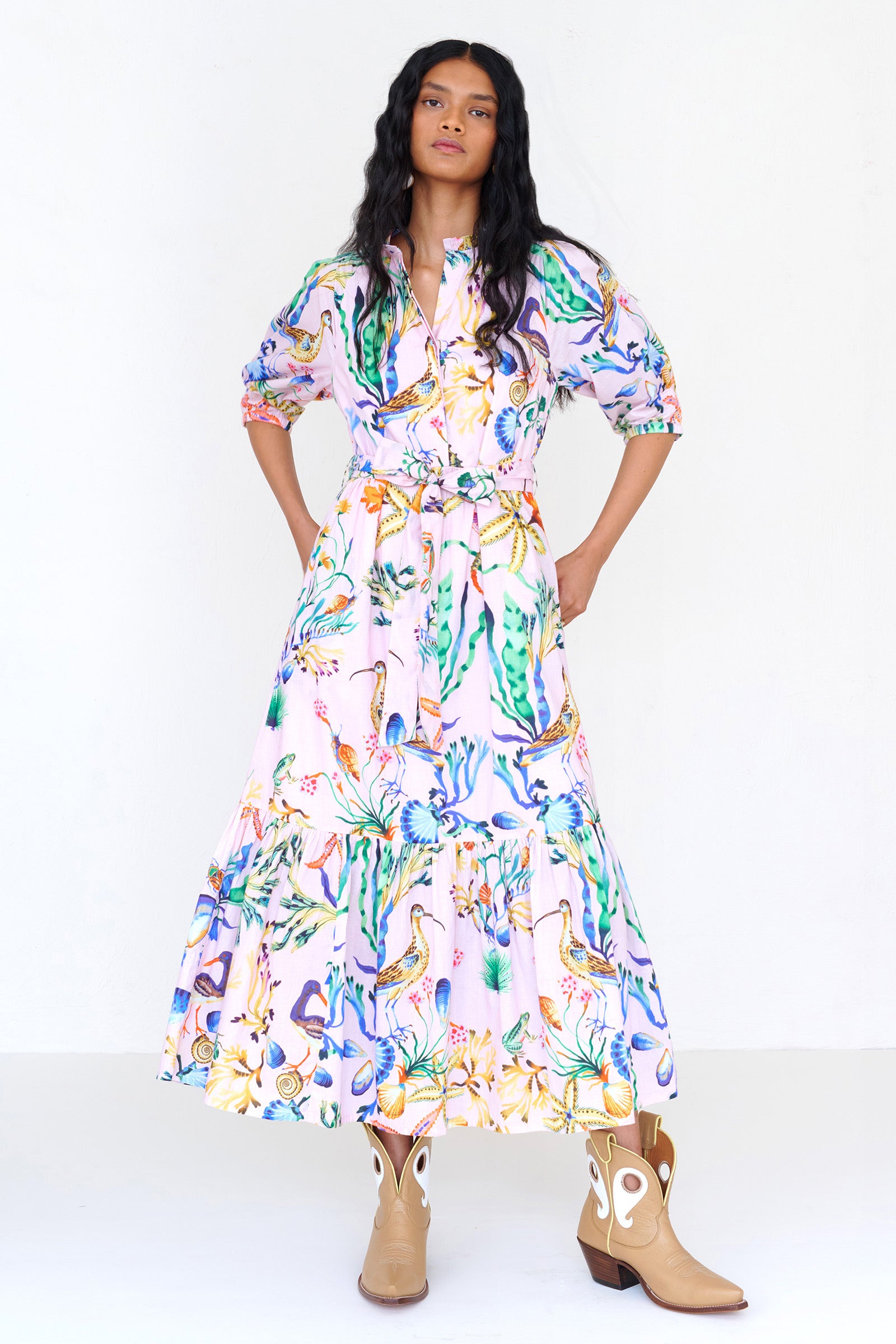 Betty Dress Tidepool Conch