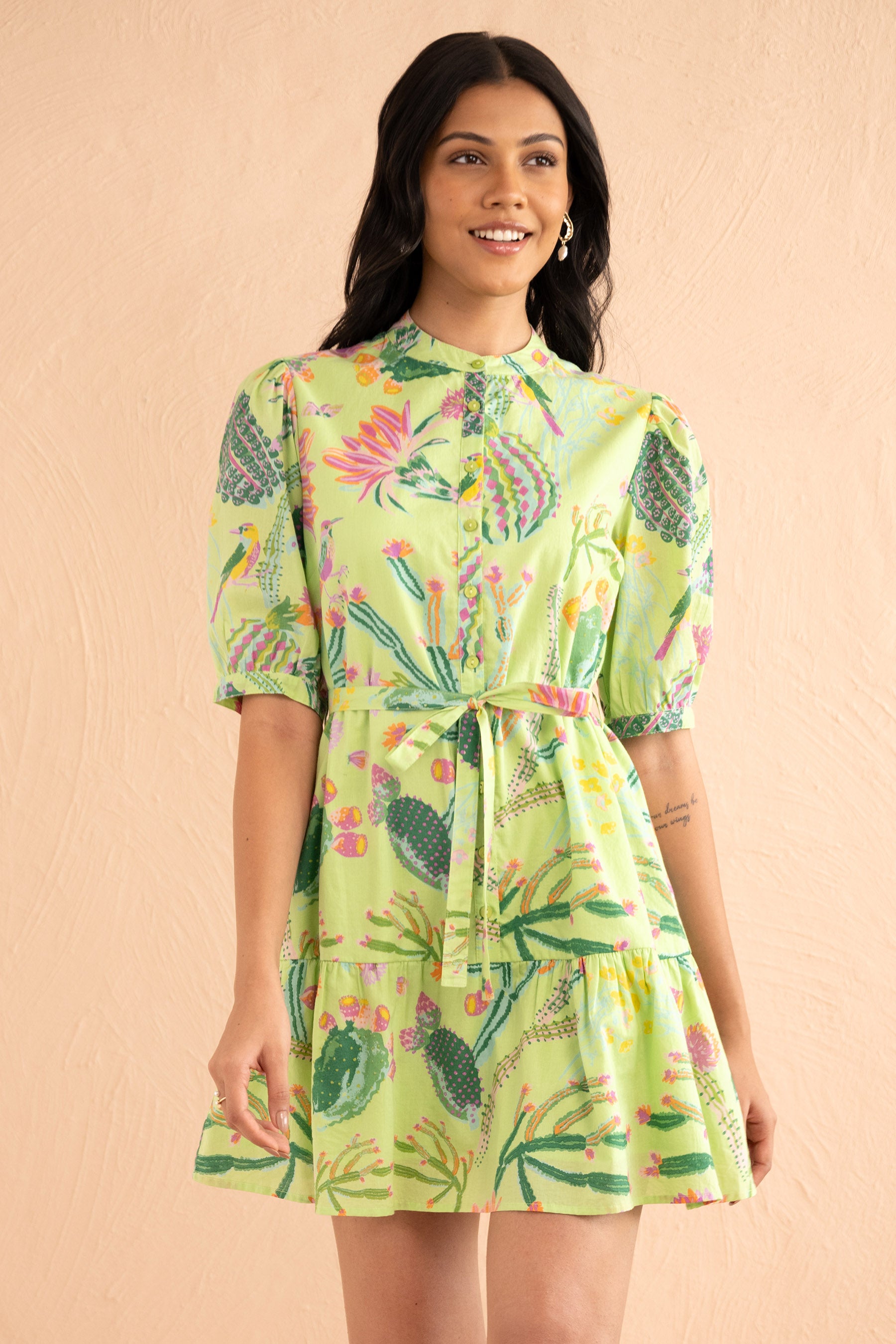 Roma Dress Calypso Cacti Jade Roma Dress Calypso Cacti Jade