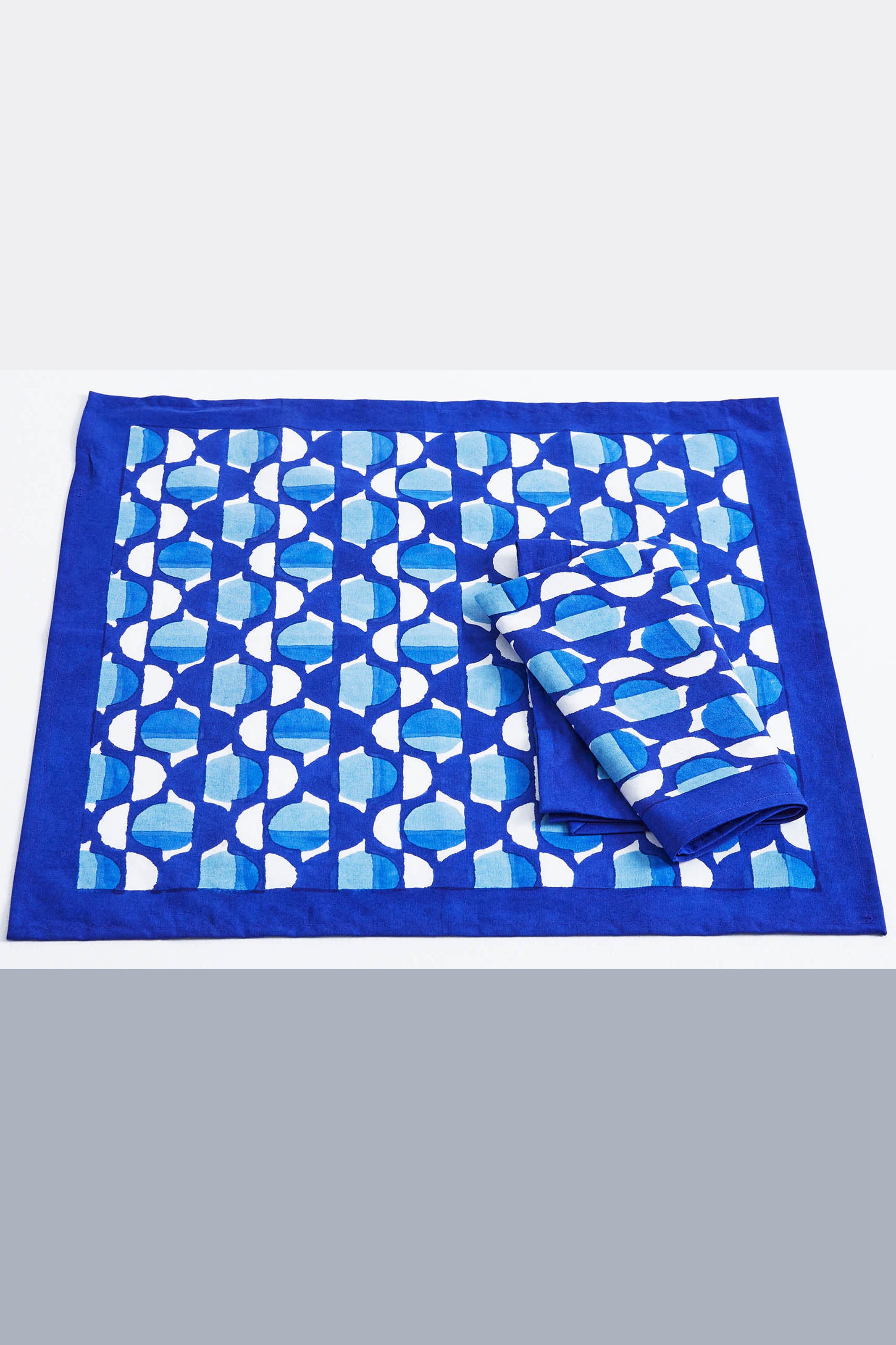 Curlew Curve Blues Napkins