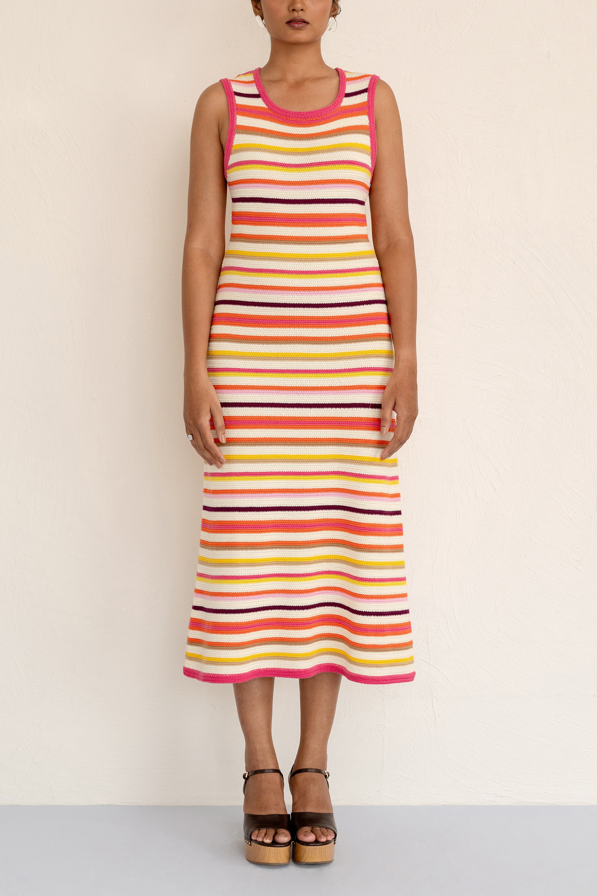 Calla Dress Citrus Stripe Calla Dress Citrus Stripe