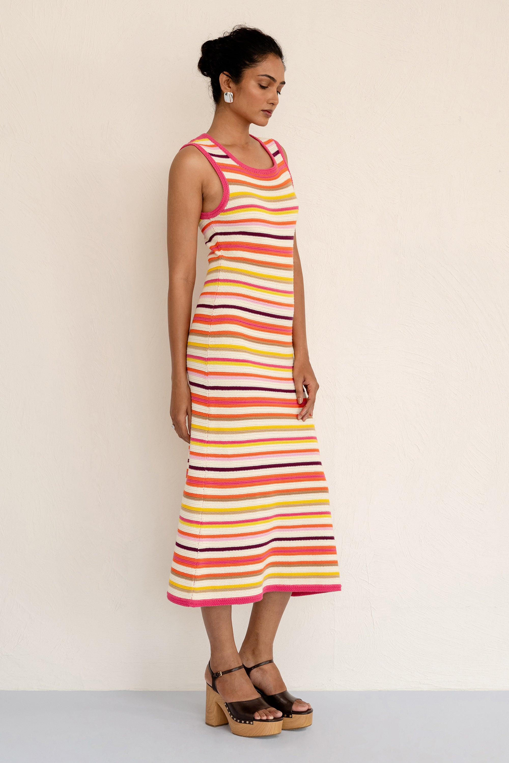 Calla Dress Citrus Stripe Calla Dress Citrus Stripe