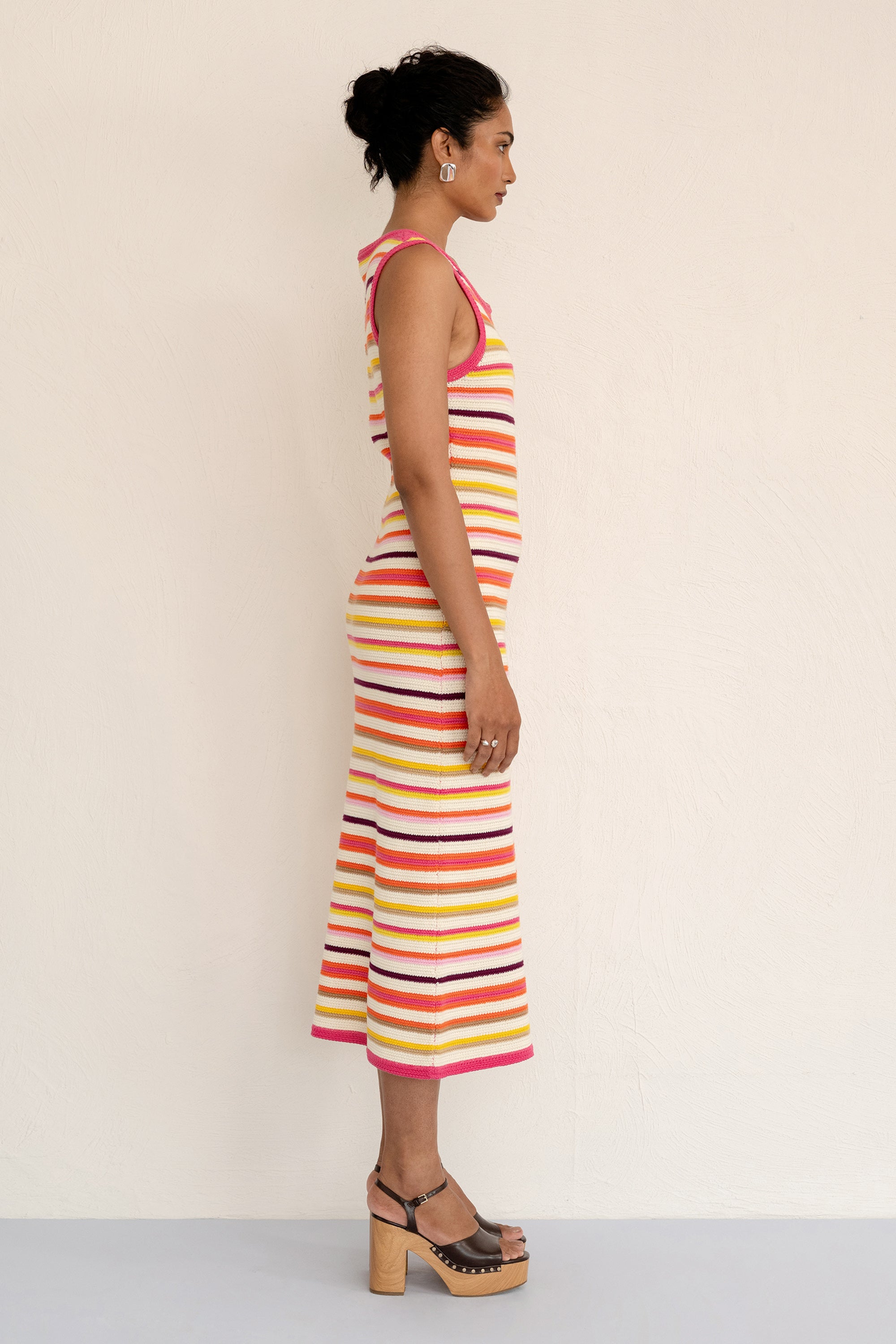Calla Dress Citrus Stripe Calla Dress Citrus Stripe