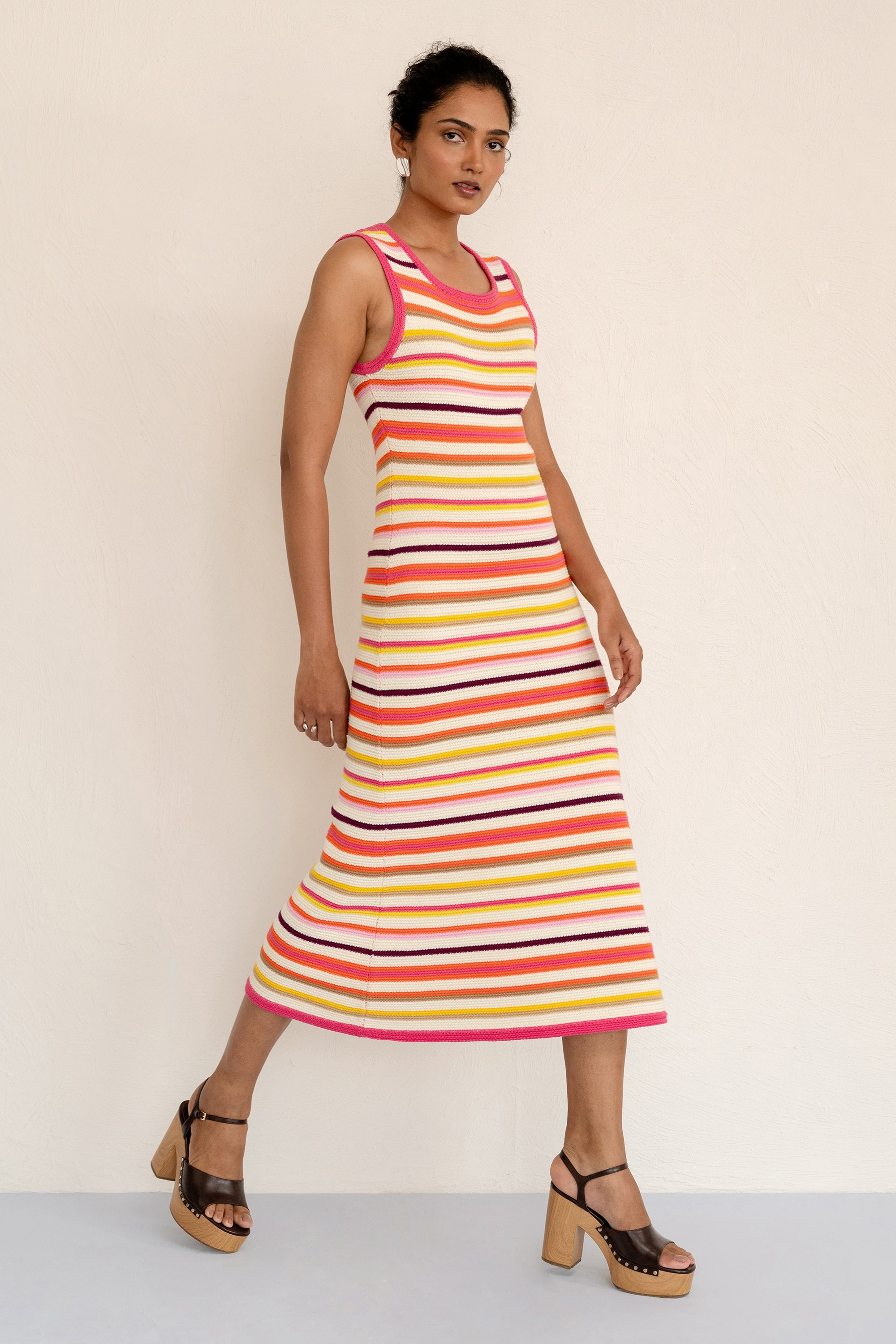Calla Dress Citrus Stripe Calla Dress Citrus Stripe