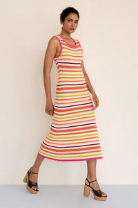 Calla Dress Citrus Stripe Calla Dress Citrus Stripe