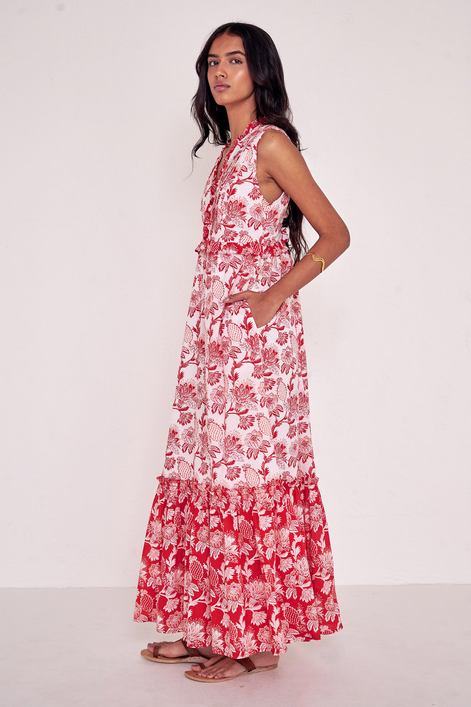 Constance Dress Lizzie Poppy Scarlet