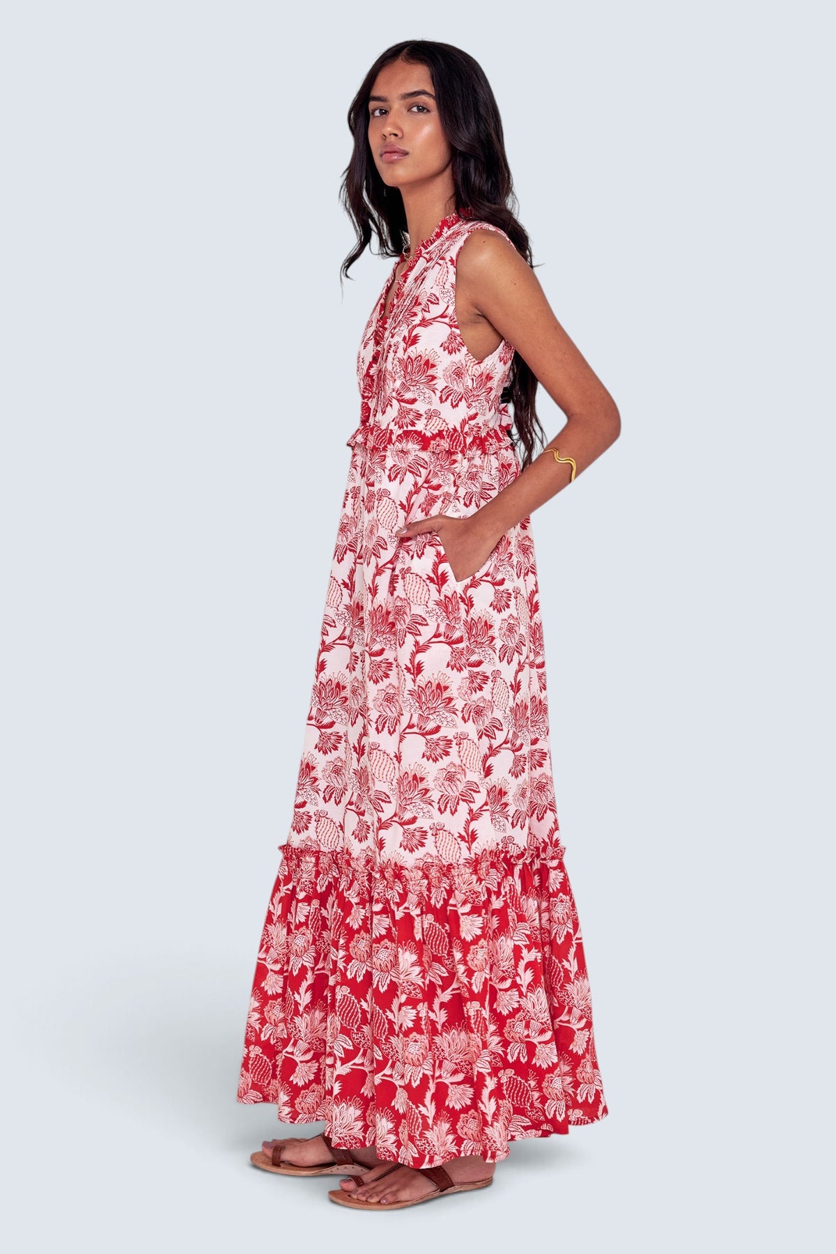 Constance Dress Lizzie Poppy Scarlet