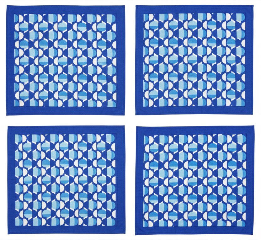 Curlew Curve Blues Napkins