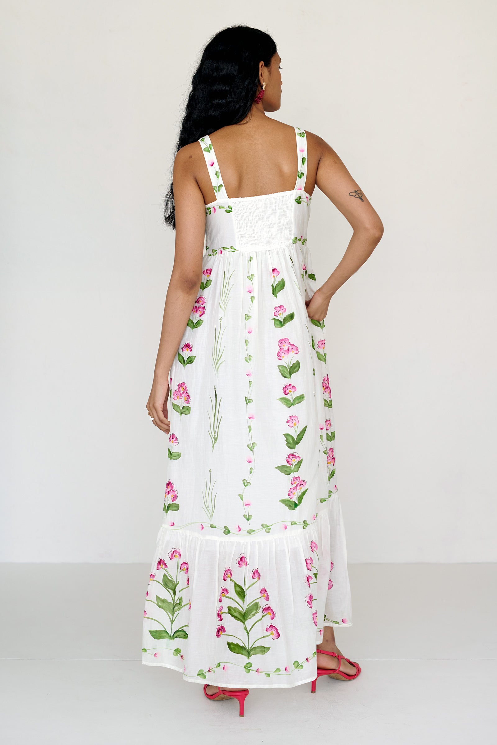 Daniella Dress Bagh Garland Orchid