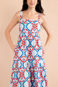 Daniella Dress Paros Tile Nautical Daniella Dress Paros Tile Nautical