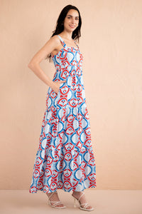 Daniella Dress Paros Tile Nautical Daniella Dress Paros Tile Nautical