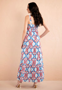 Daniella Dress Paros Tile Nautical Daniella Dress Paros Tile Nautical