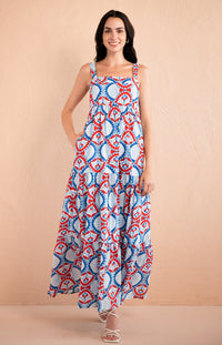 Daniella Dress Paros Tile Nautical Daniella Dress Paros Tile Nautical