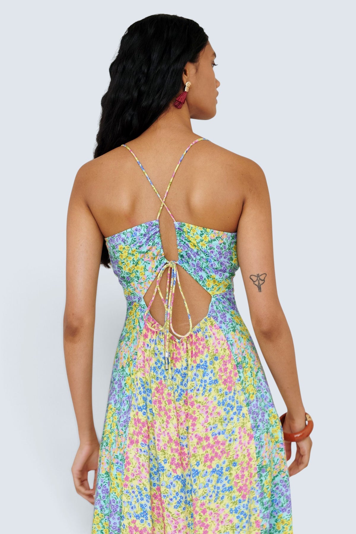 Davina Dress Harebell Limpet Buttercup