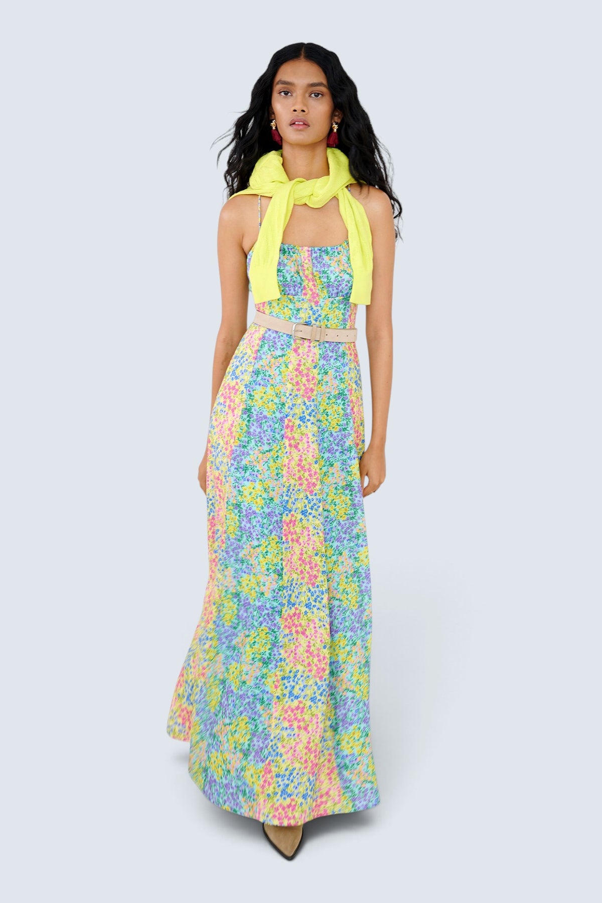 Davina Dress Harebell Limpet Buttercup