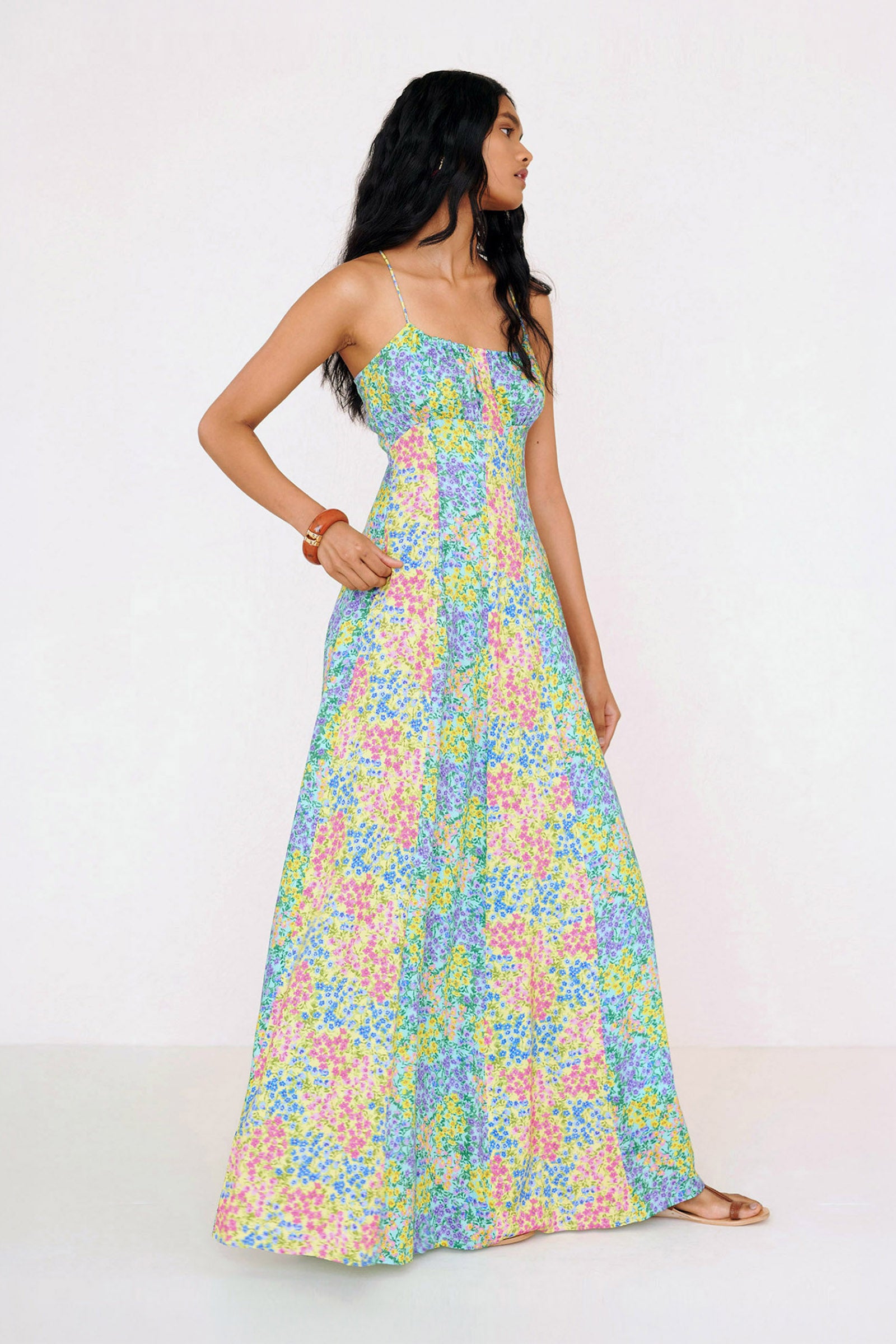 Davina Dress Harebell Limpet Buttercup