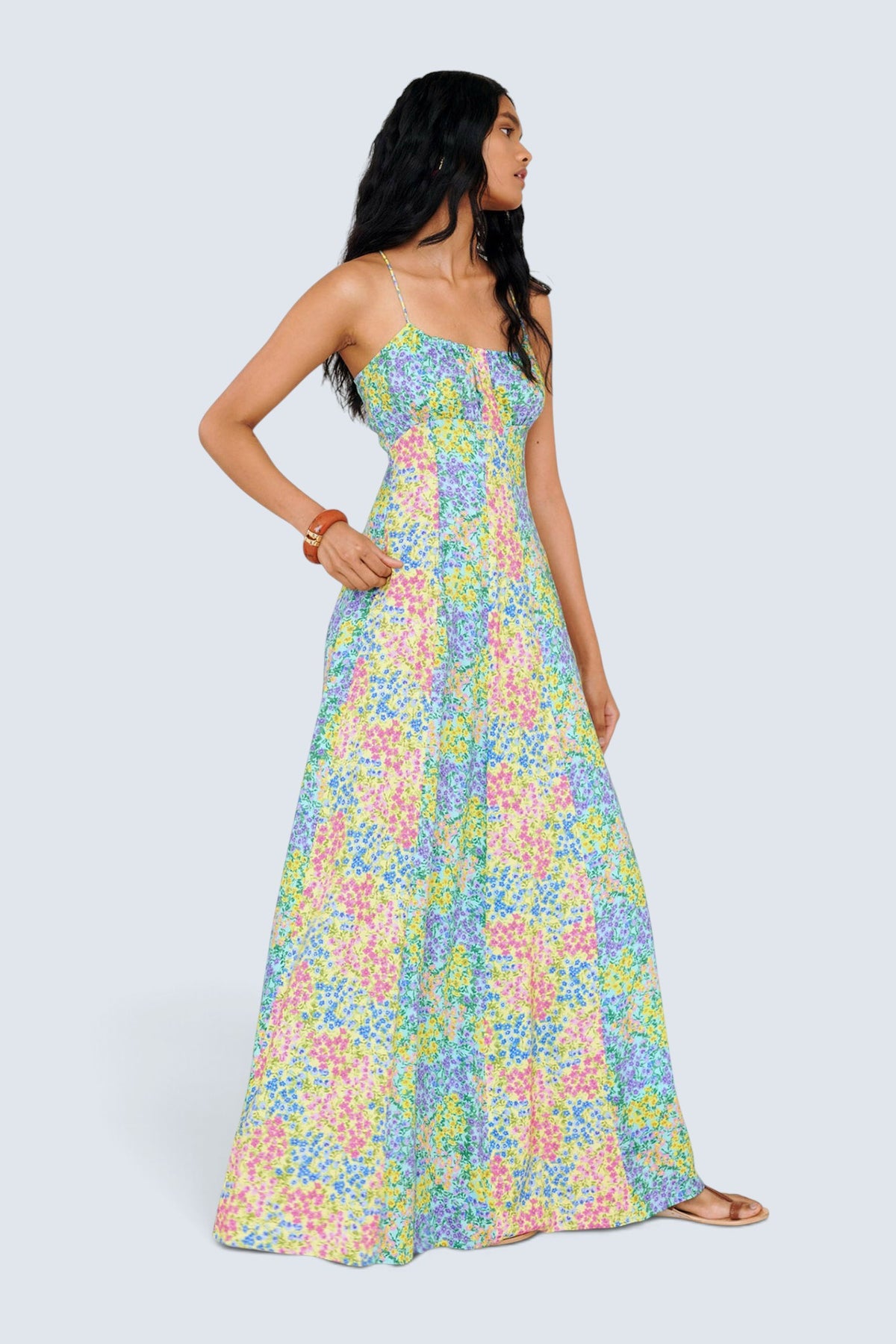 Davina Dress Harebell Limpet Buttercup