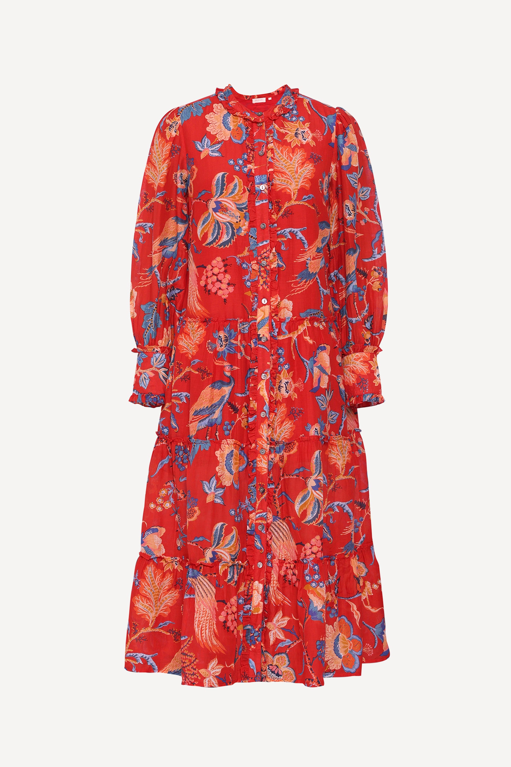 Emira Dress Chintz Carmine