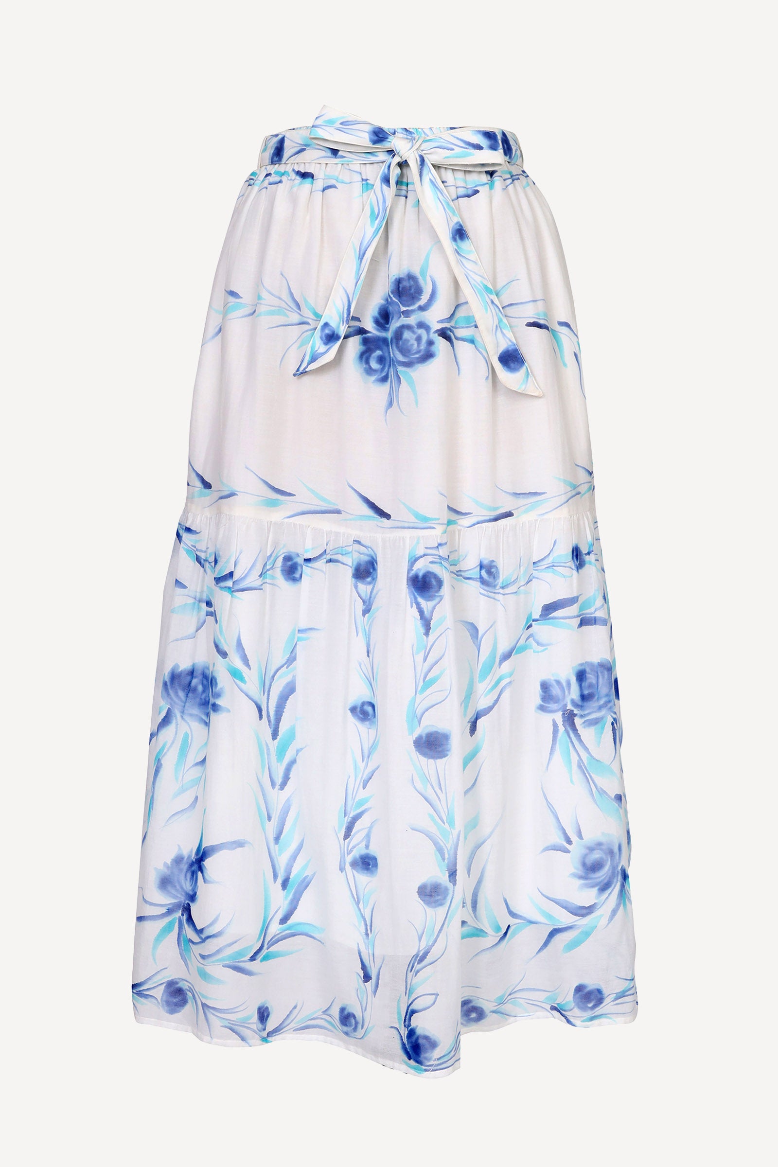 Flora Skirt Bagh Bouquet Cyan