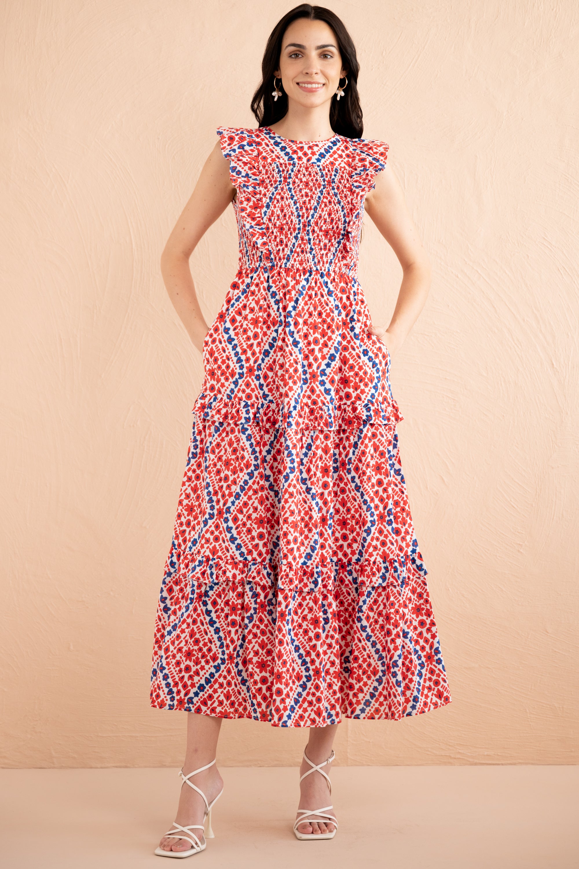 Iris Dress Athena Heart Poppy Iris Dress Athena Heart Poppy