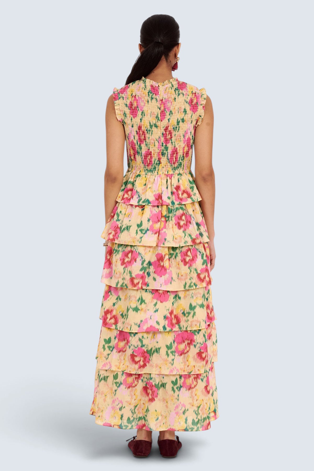 Irene Dress Damask Rose Antique