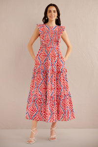 Iris Dress Athena Heart Poppy Iris Dress Athena Heart Poppy