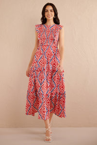 Iris Dress Athena Heart Poppy Iris Dress Athena Heart Poppy