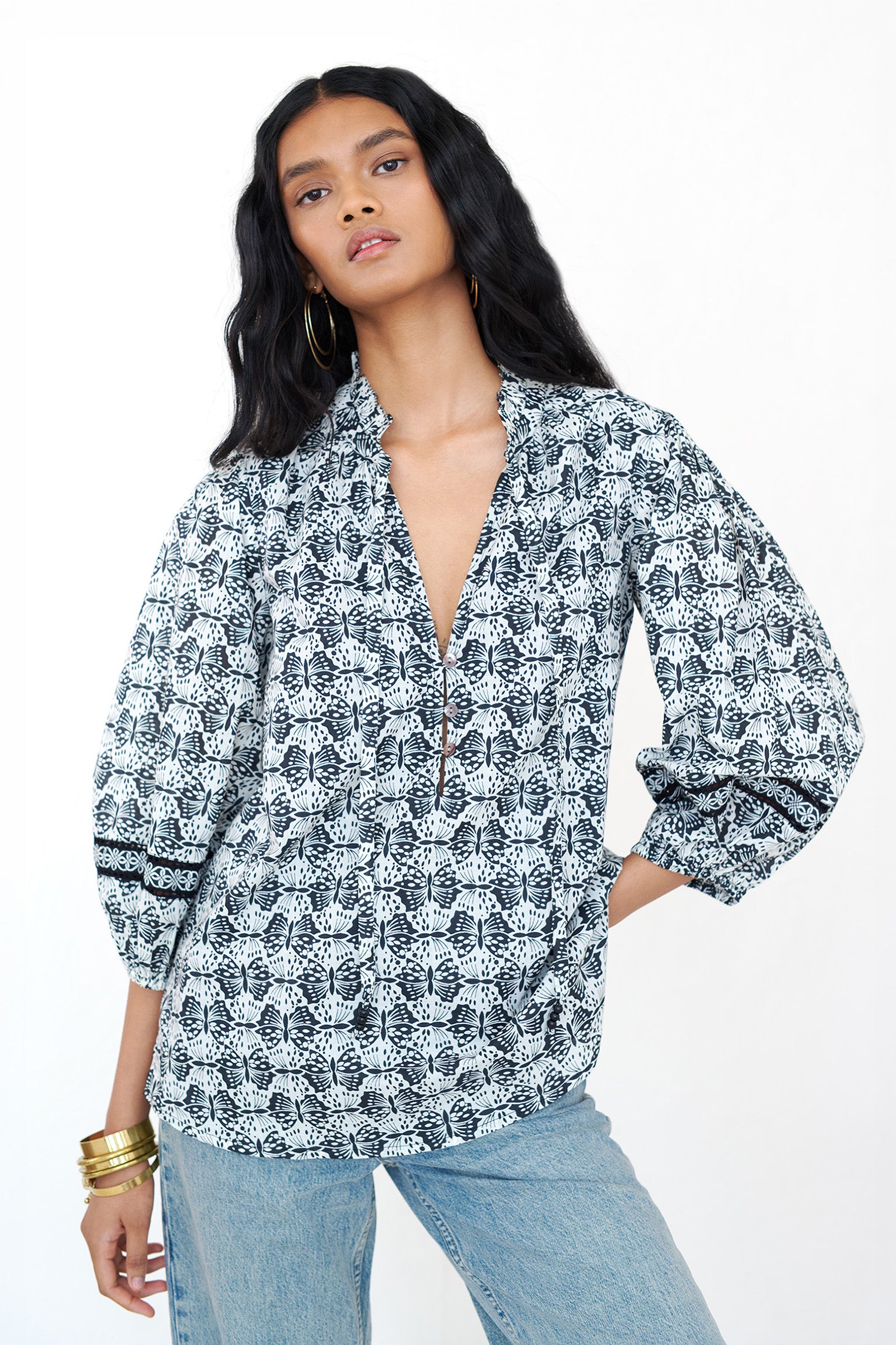 Lorna Top Flutter Caviar