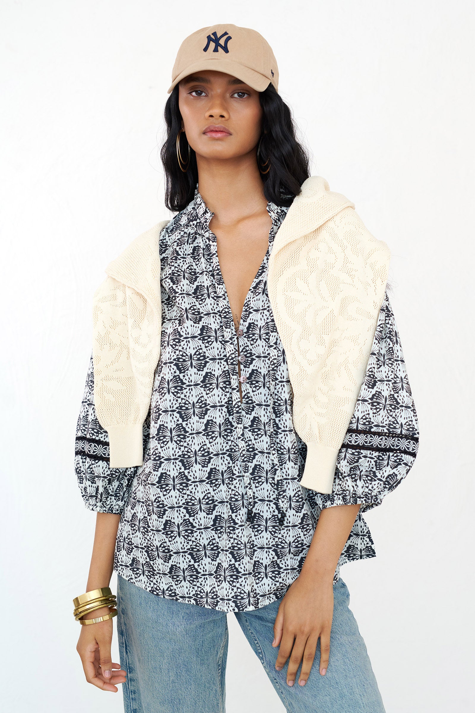 Lorna Top Flutter Caviar