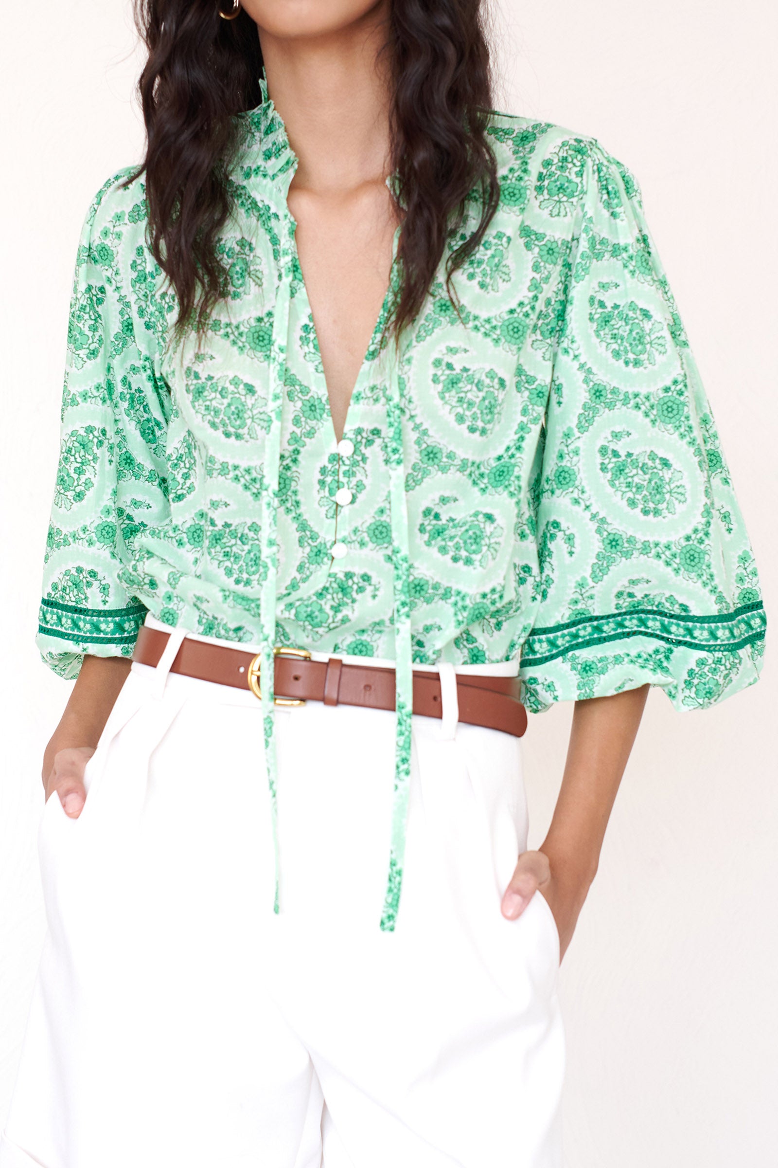 Lorna Top Paisley Copse