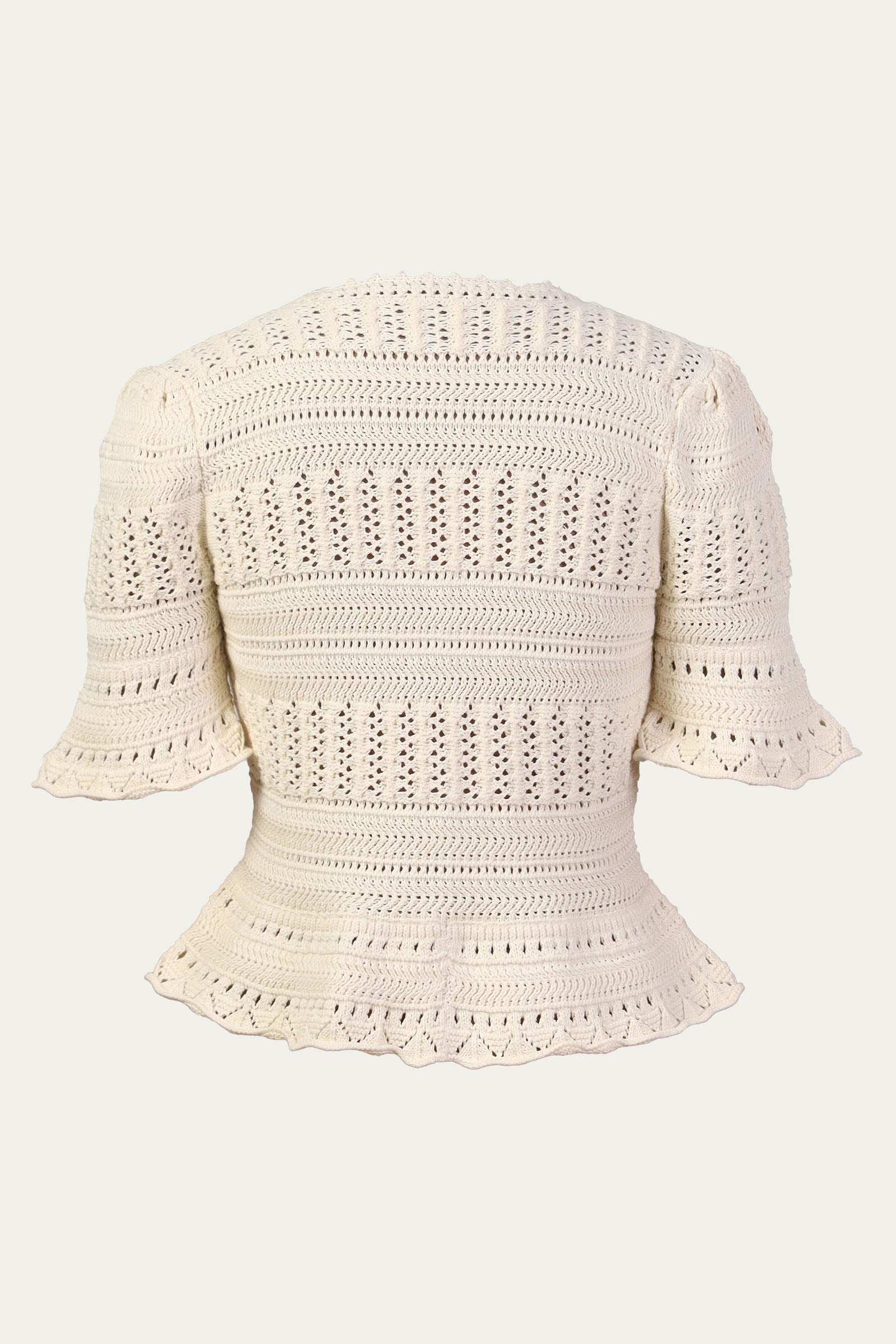 Laura Crochet Cardigan Ivory