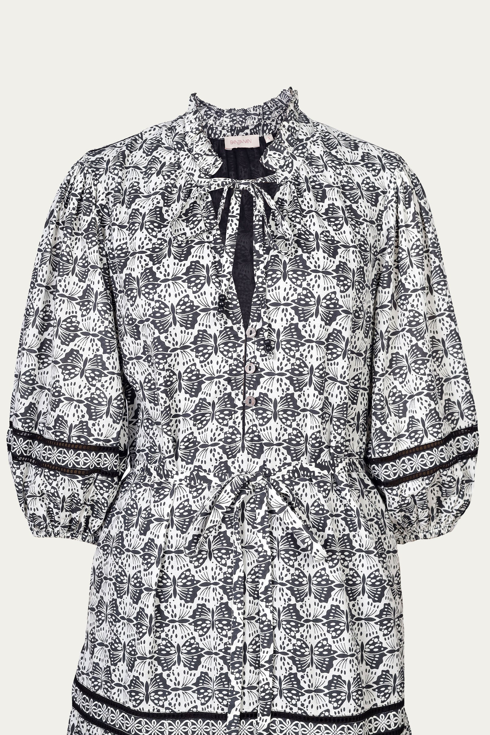 Liza Dress Flutter Caviar