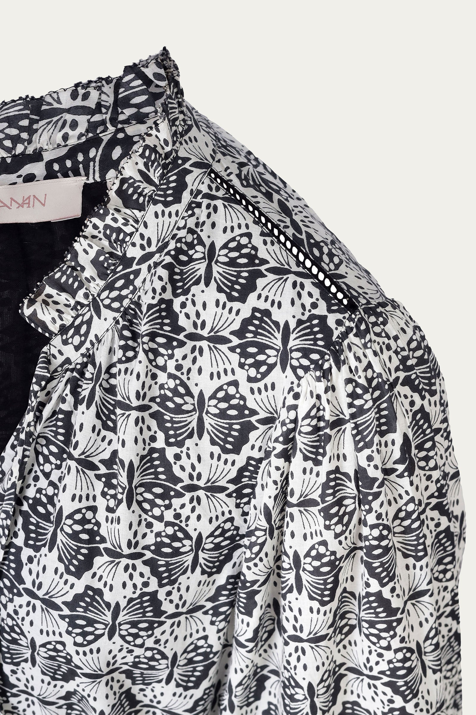 Liza Dress Flutter Caviar