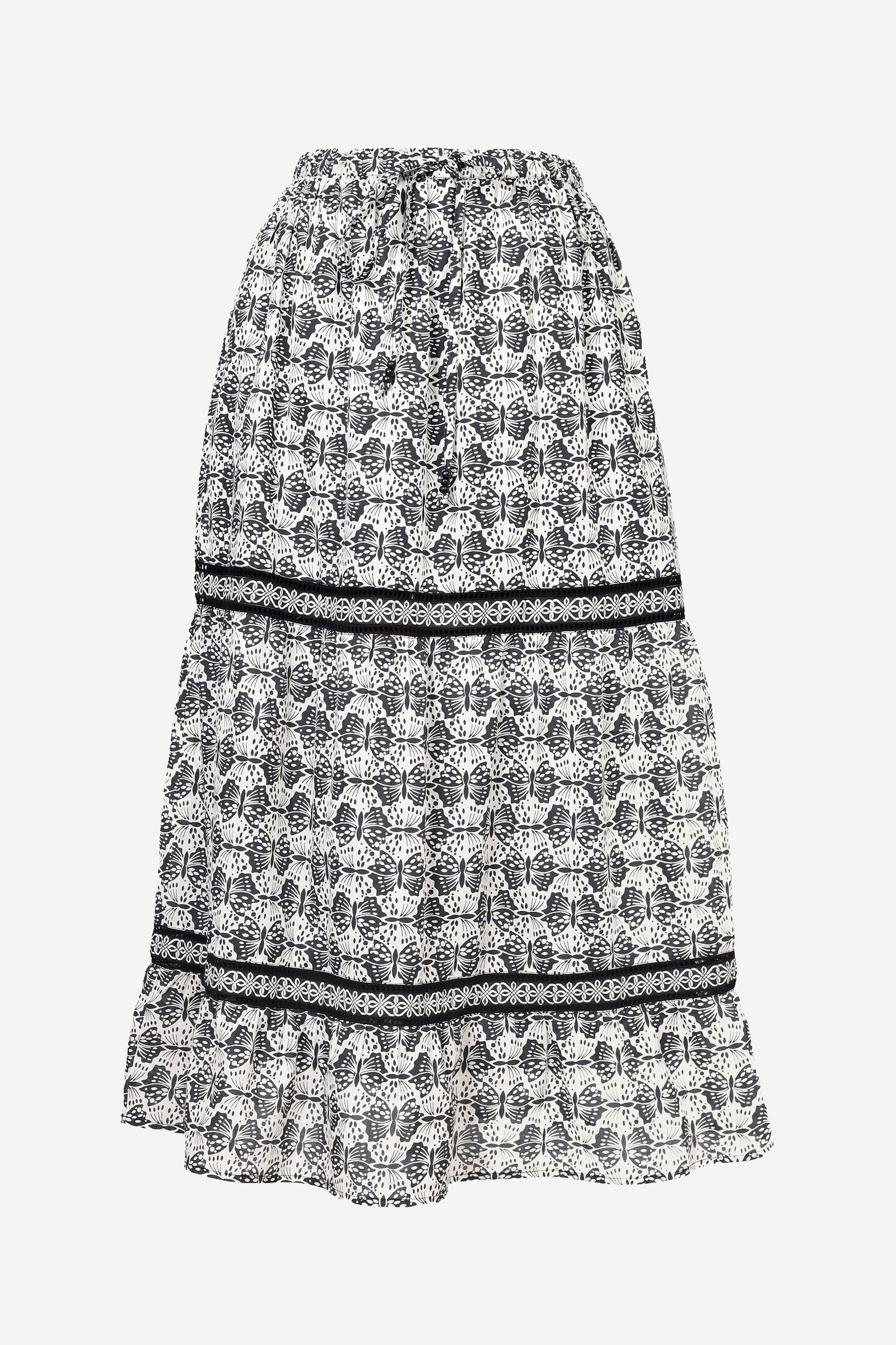 Liza Skirt Flutter Caviar
