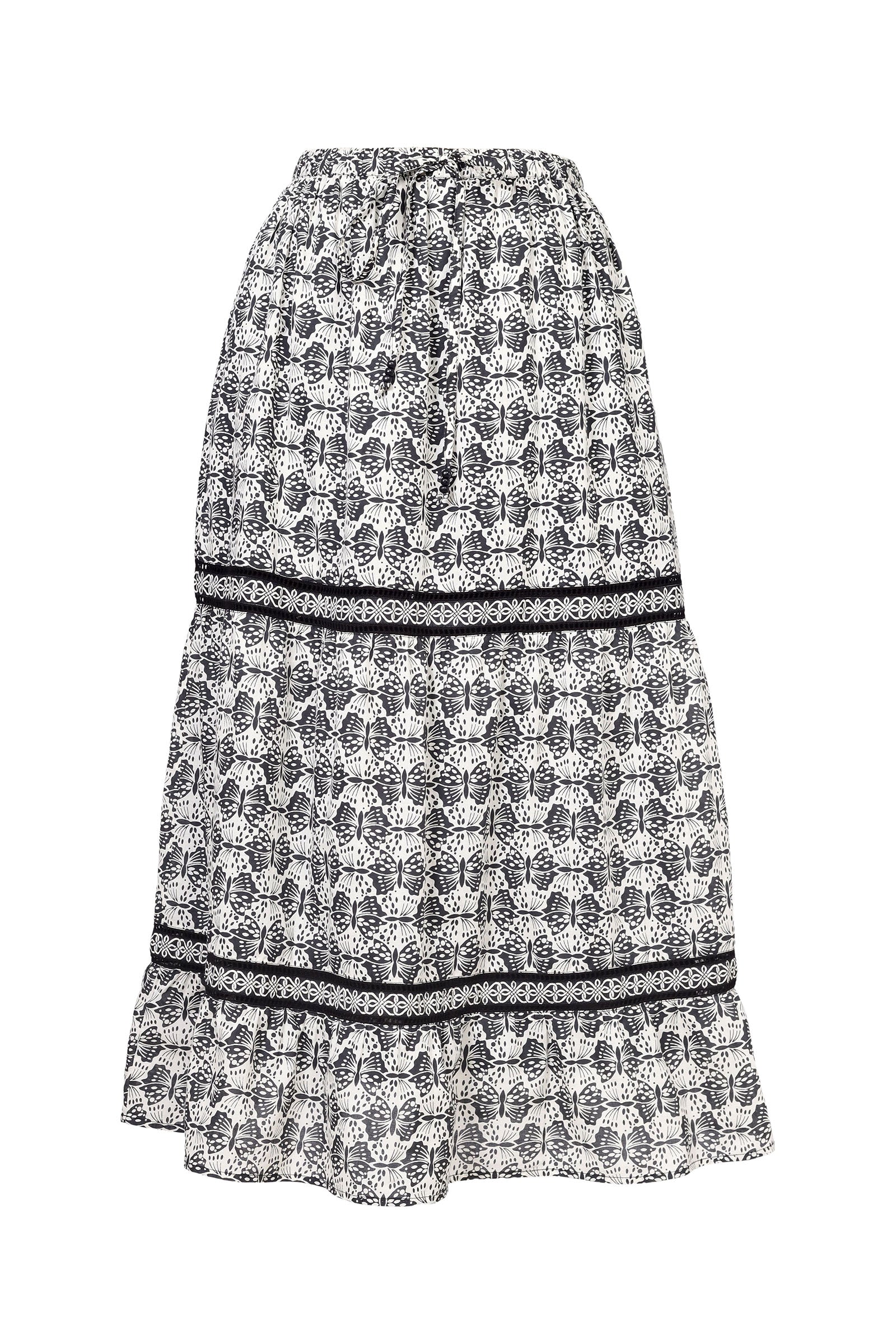 Liza Skirt Flutter Caviar