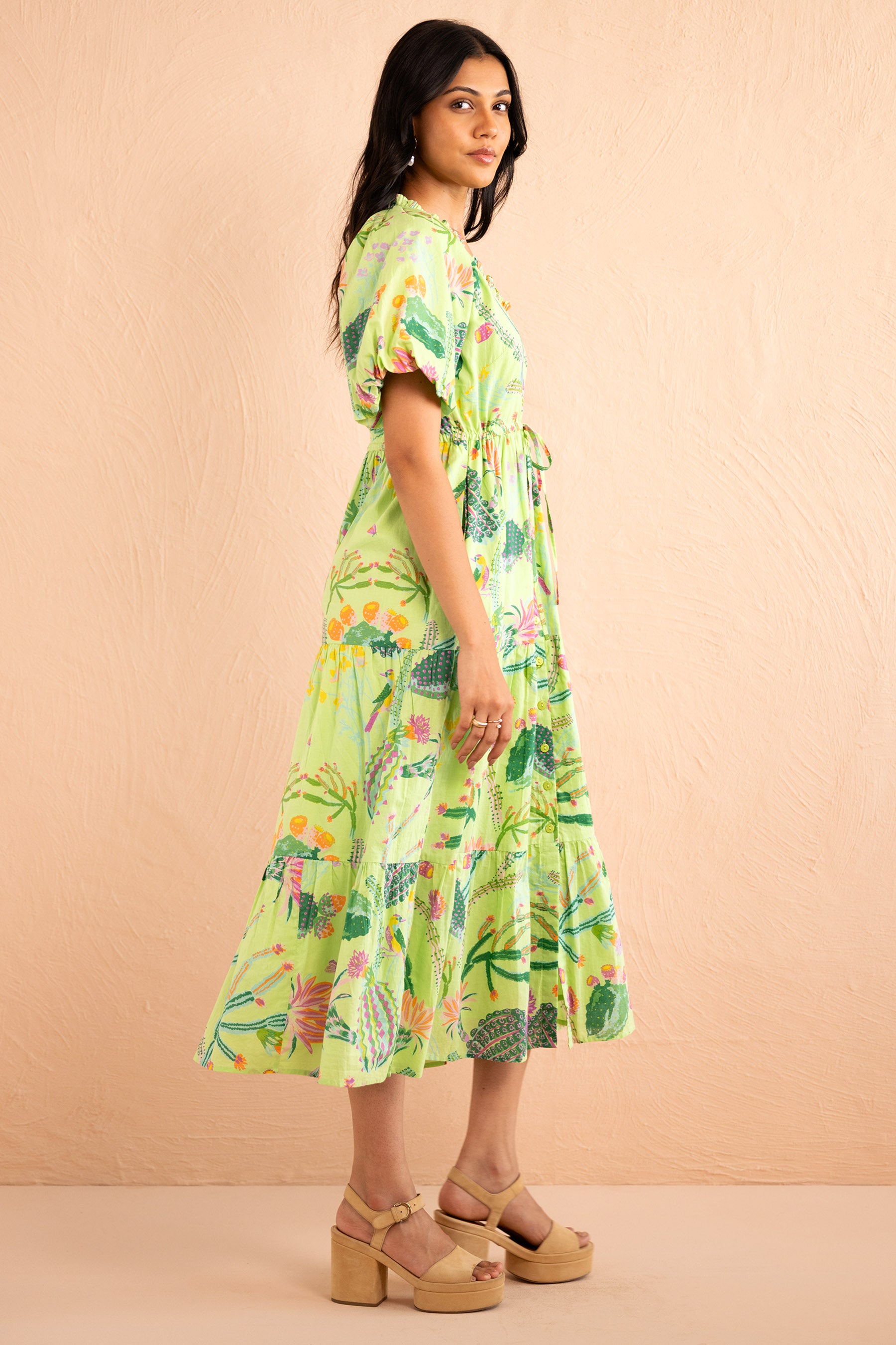 Poppy Dress Calypso Cacti Jade Poppy Dress Calypso Cacti Jade